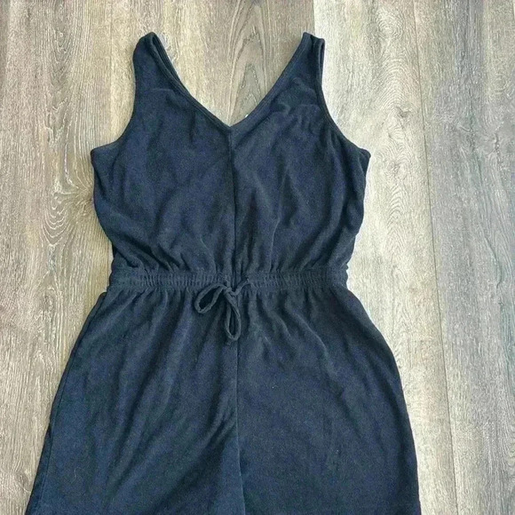 Old Navy Romper and shorts.  Women’s size large.  Both are black. - Picture 2 of 10